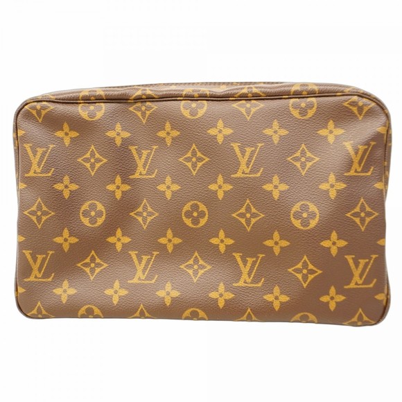 LOUIS VUITTON Brown Monogram Pouch - Picture 1 of 8